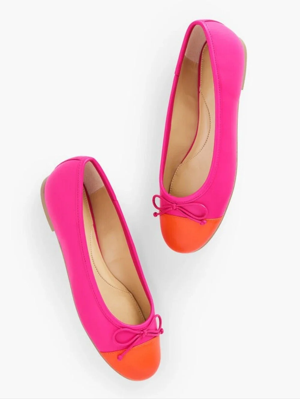 Talbots Blair Cap Toe Nappa Ballet Flats 6